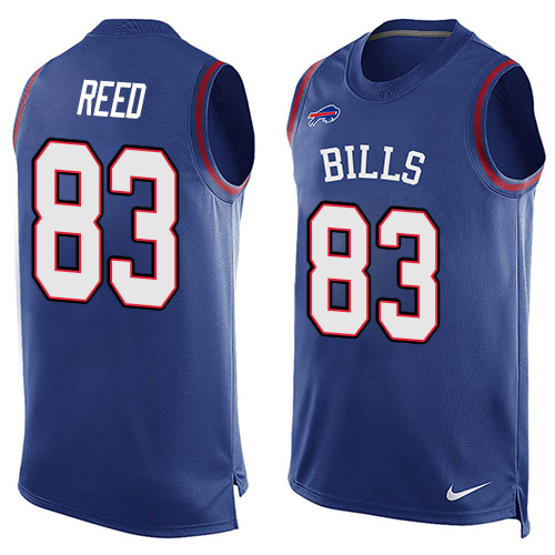 Men's Limited Andre Reed Nike Jersey Royal Blue - #83 Player Name & Number Tank Top NFL Buffalo Bills